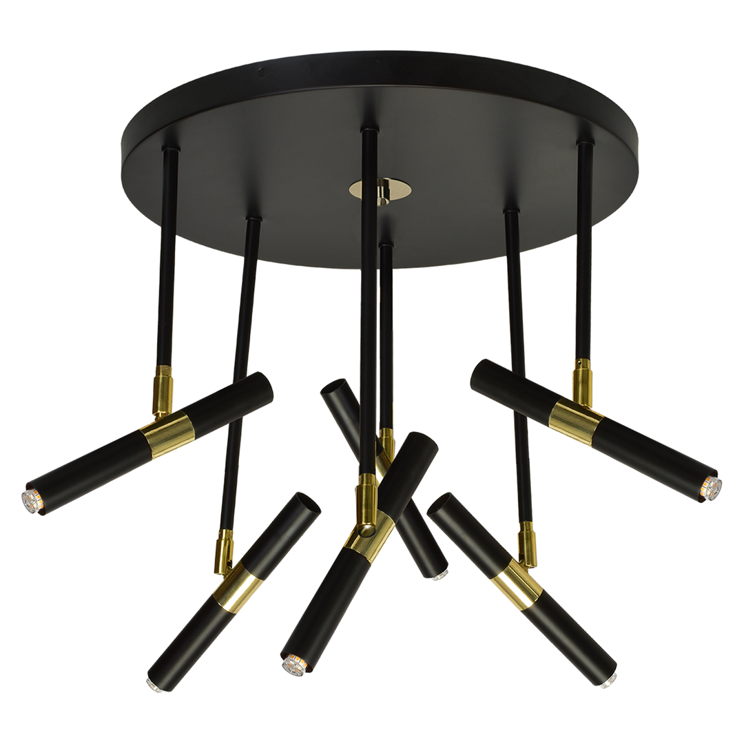 Lampa sufitowa MONZA BLACK / GOLD 5xG9 8W