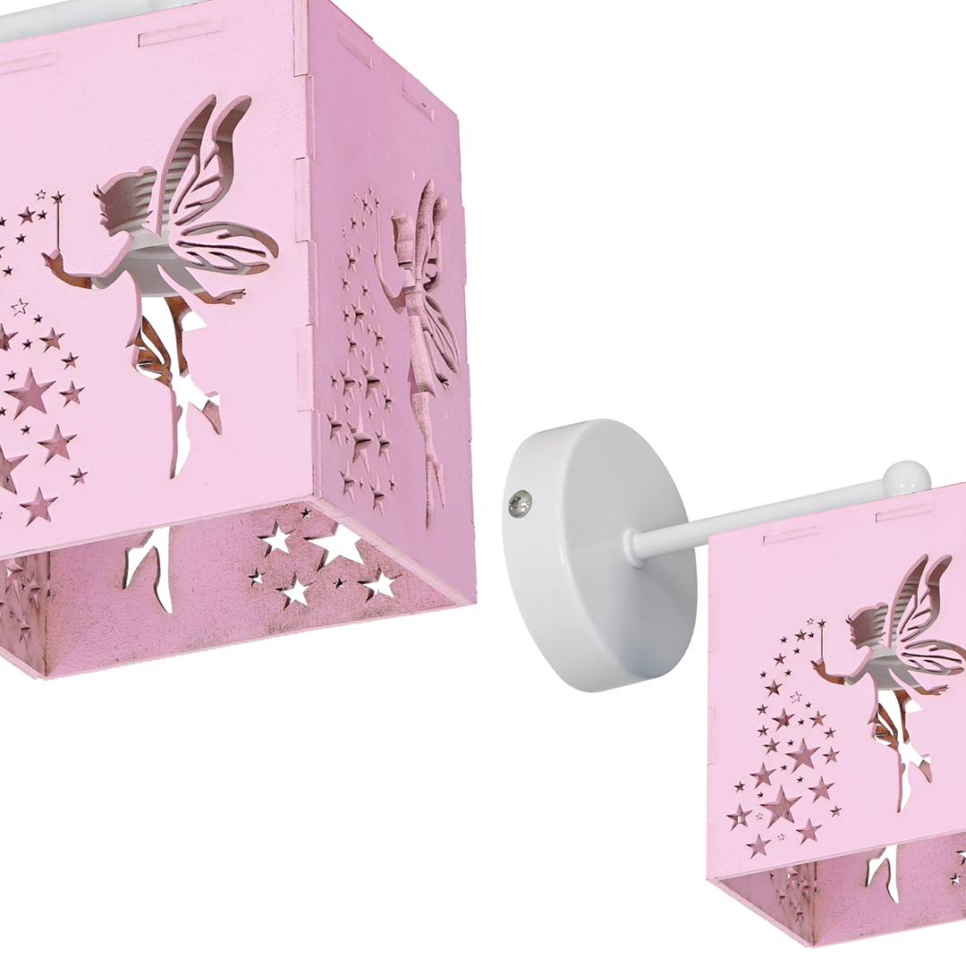 Kinkiet FAIRY PINK 1xE27 60W