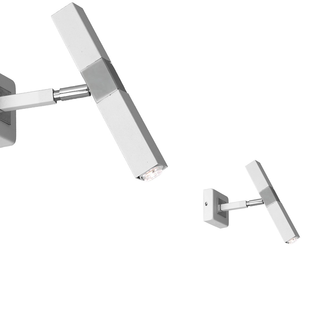 Kinkiet CASTRO WHITE / CHROME 1xG9