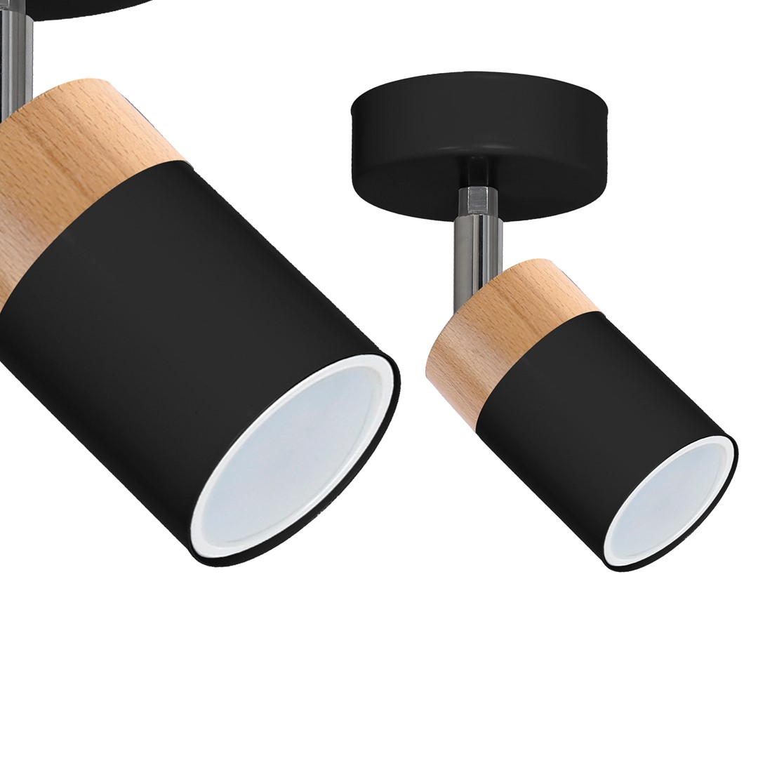 Kinkiet JOKER BLACK/WOOD 1xGU10