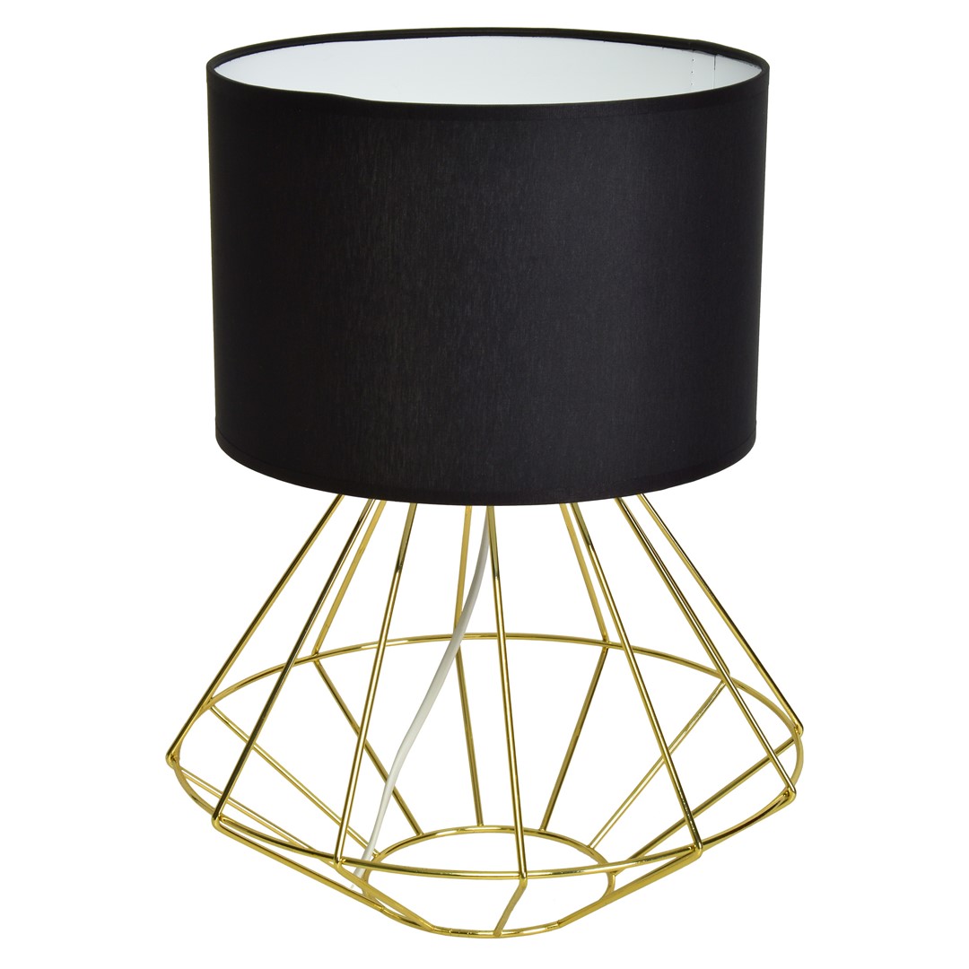 Lampa stojąca LUPO BLACK/GOLD 1xE27