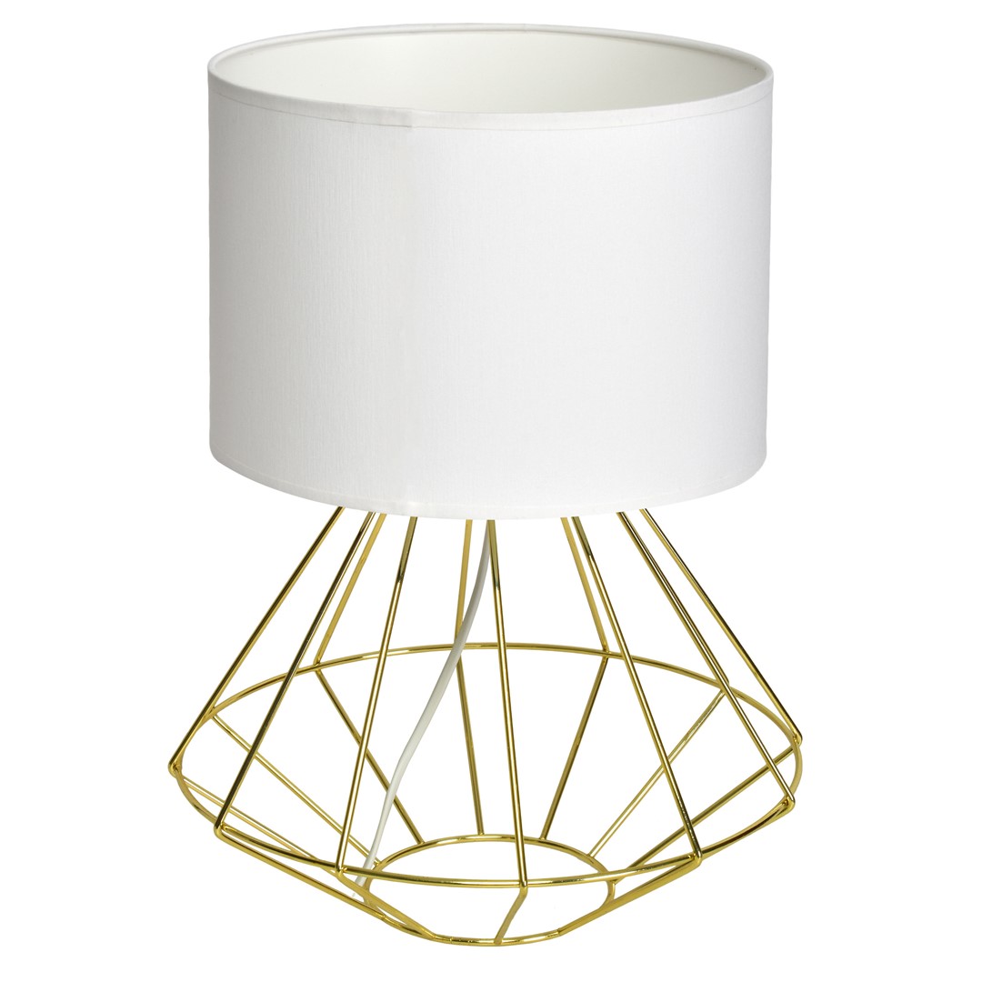 Lampa stojąca LUPO WITE/GOLD 1xE27