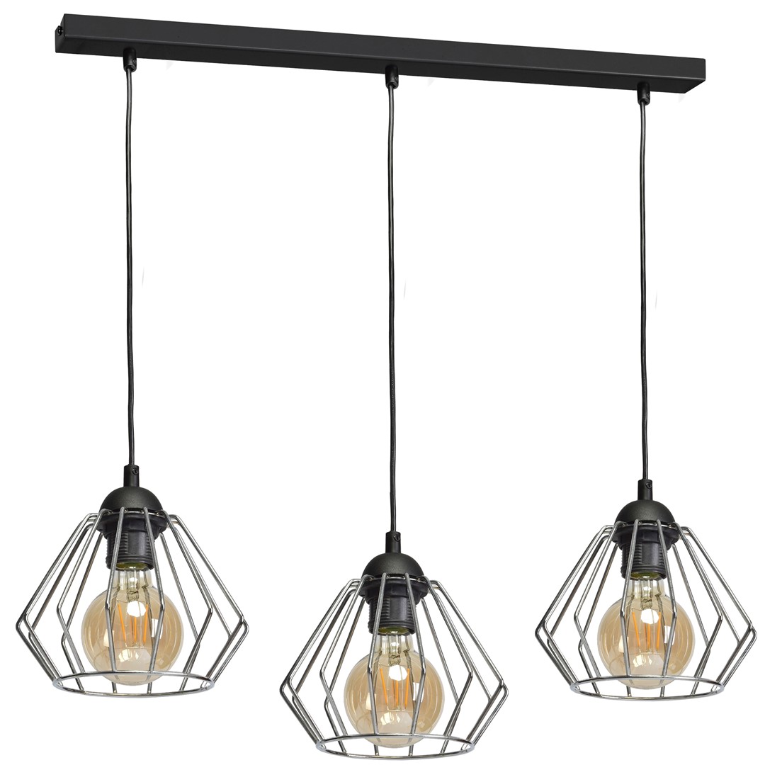 Lampa wisząca NORMAN BLACK 3xE27