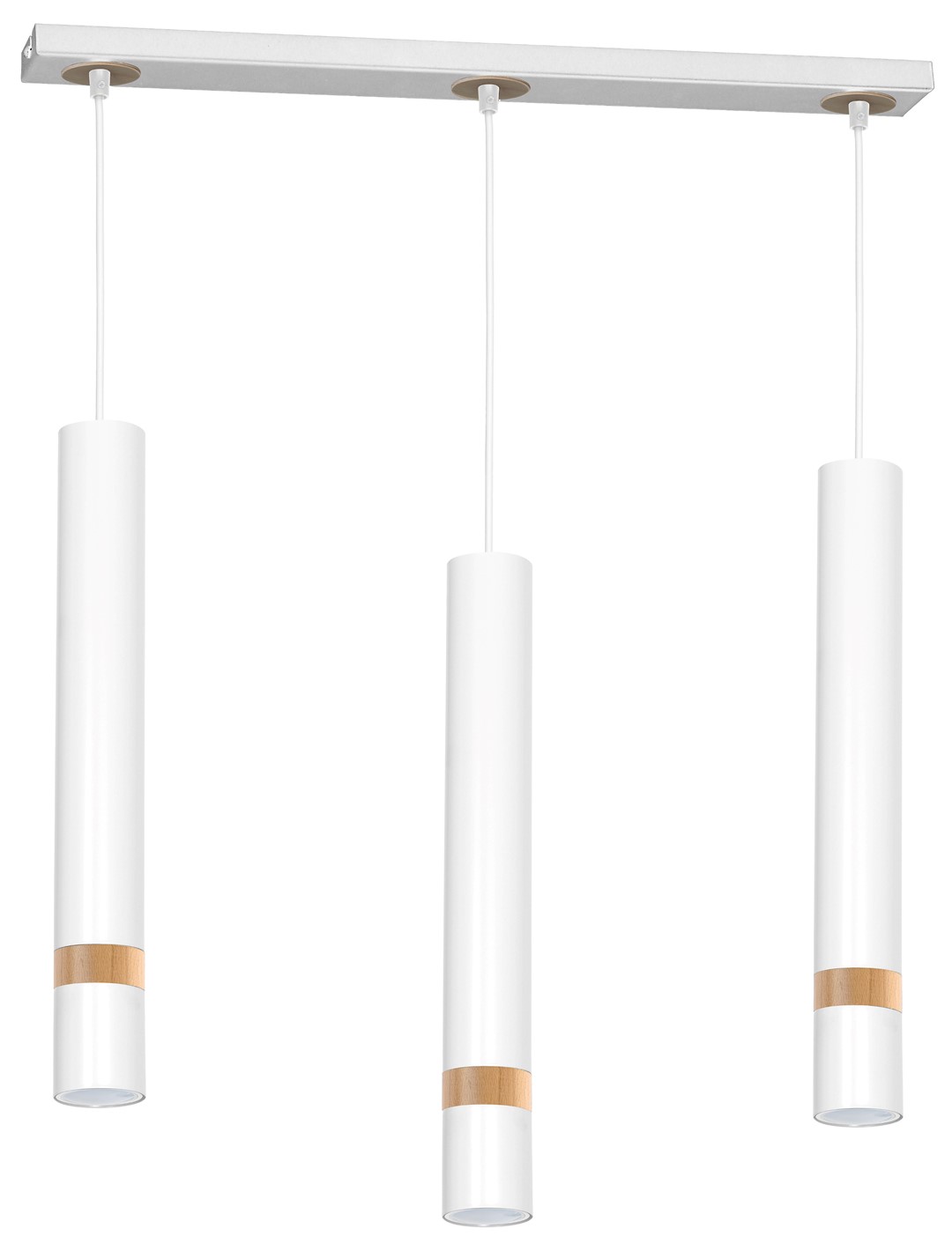 Lampa wisząca JOKER WHITE/WOOD 3xGU10