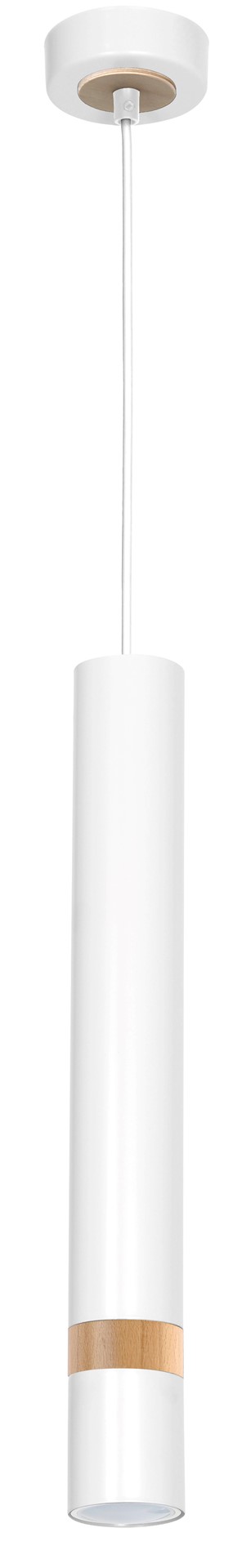 Lampa wisząca JOKER WHITE/WOOD 1xGU10