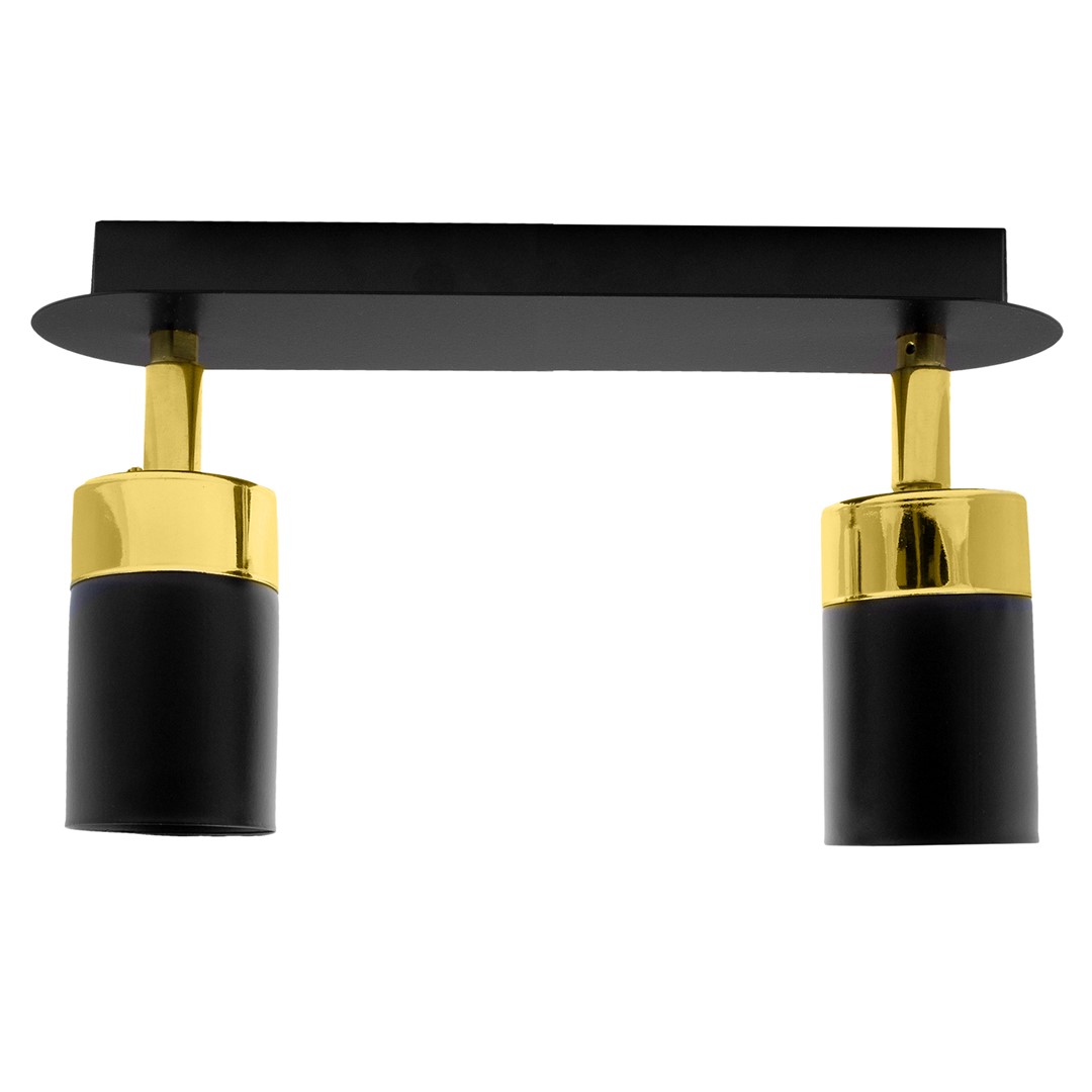 Lampa sufitowa JOKER BLACK/GOLD 2xGU10