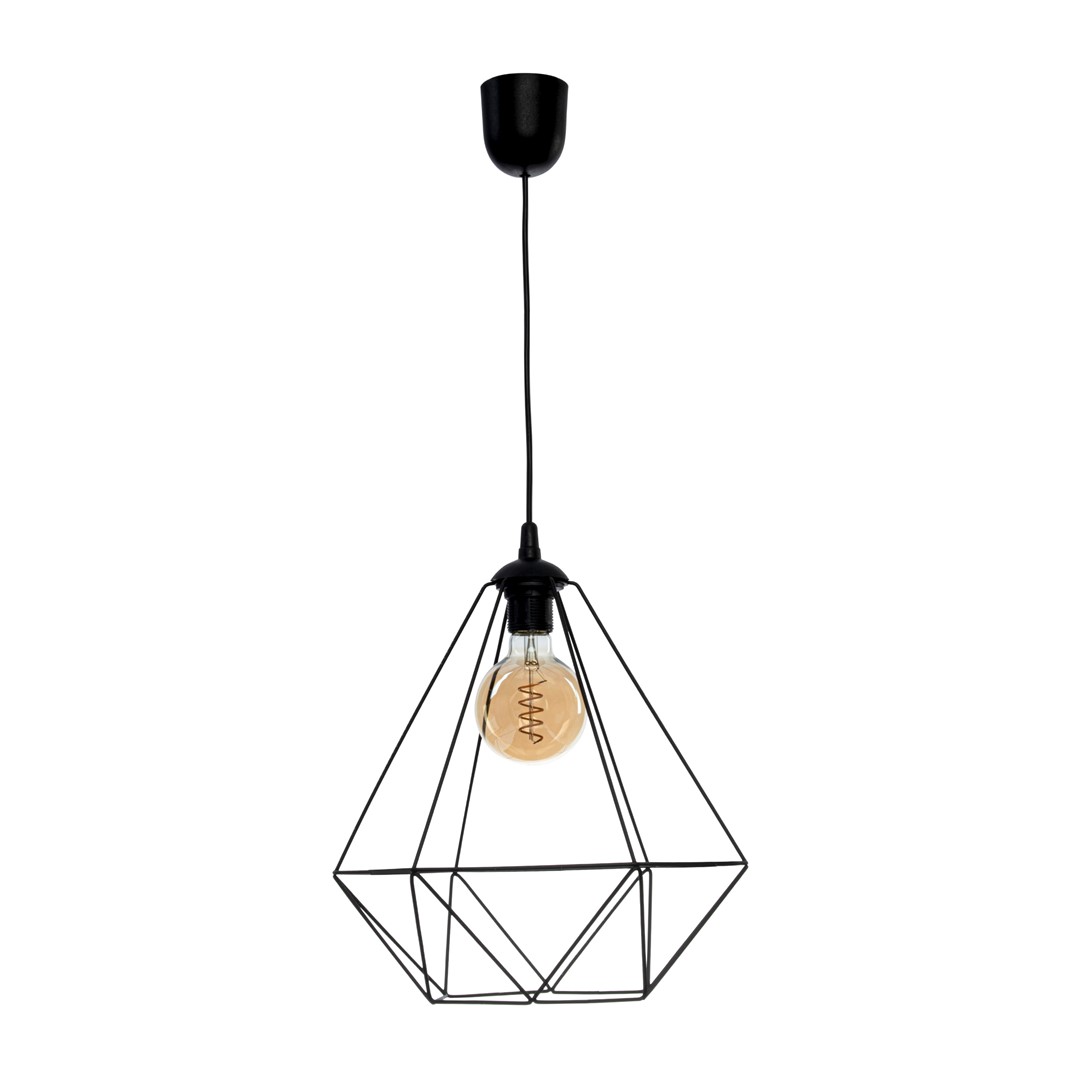 Lampa wisząca BASKET BLACK 1xE27