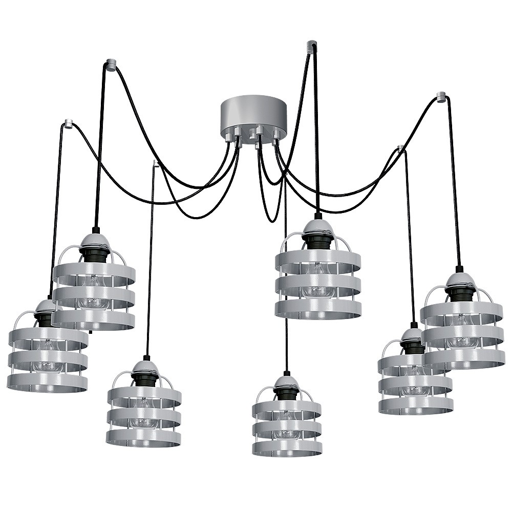 Lampa wiszaca LARS GREY 7xE27