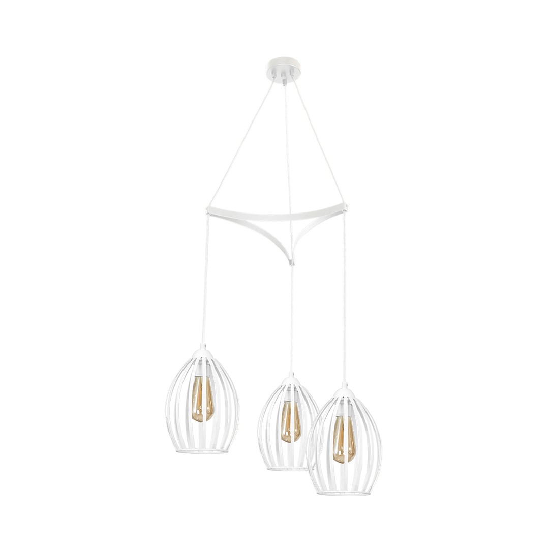 Lampa Wsząca RUSSEL WHITE 3xE27